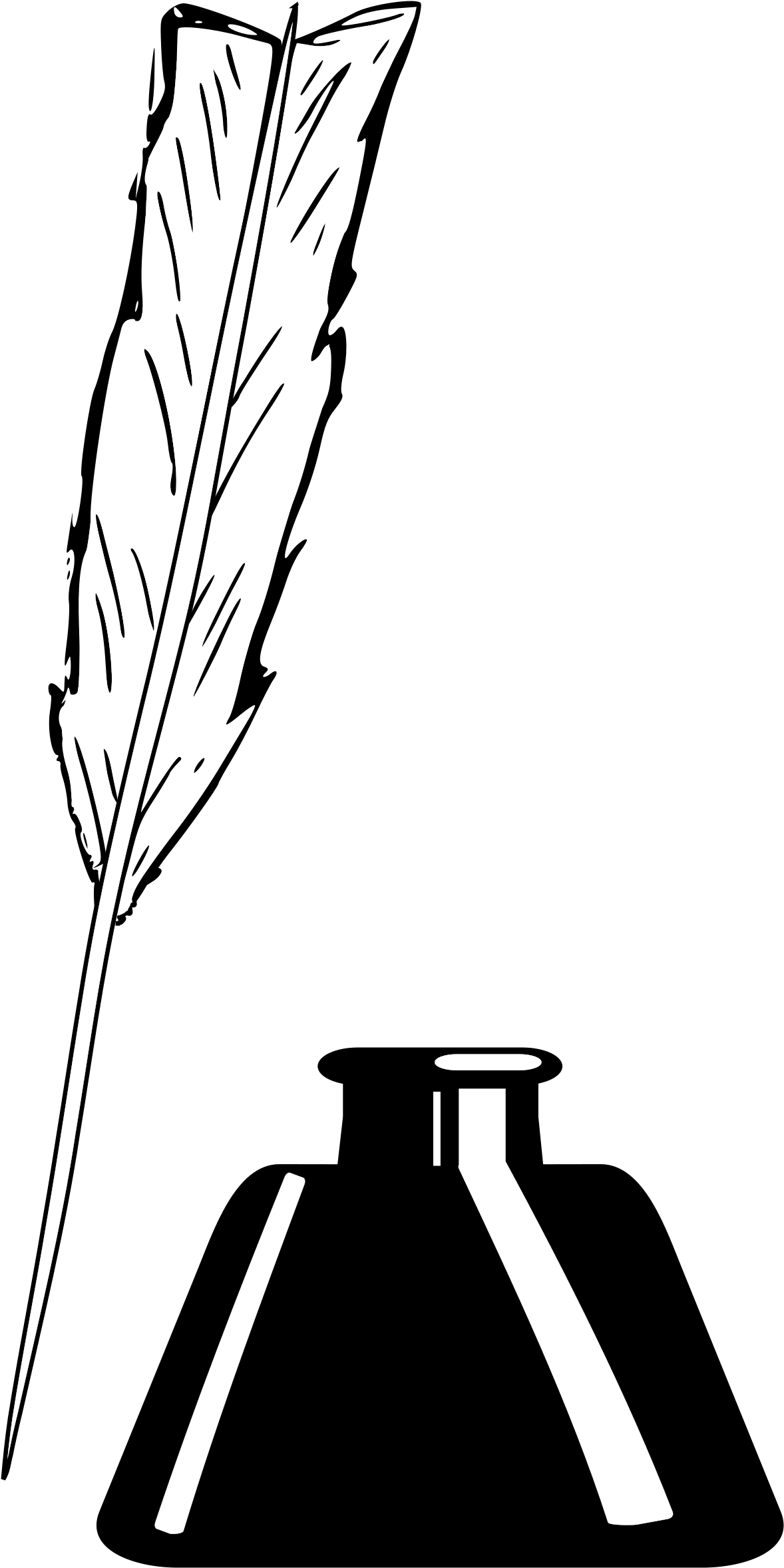 Big Image - Inkwell Clipart (1221x2400), Png Download