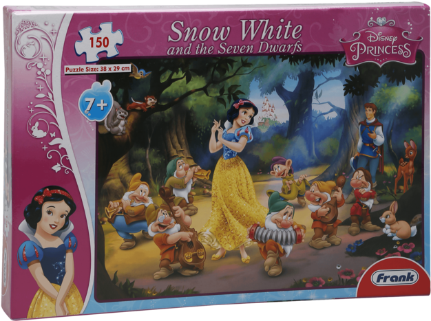 Girls Snow White And The Seven Dwarfs Puzzle - Frank Snow White & Seven Dwarfs 150 Pcs. Jigsaw (340x510), Png Download