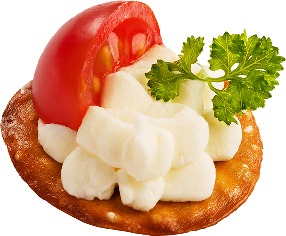 With The Squeezed Pretzels You Can Create A Smart And - Cottage Cheese (640x640), Png Download