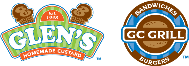 Logo Designs For Glens Custard And The Gc Grill - Pittsburgh (740x331), Png Download