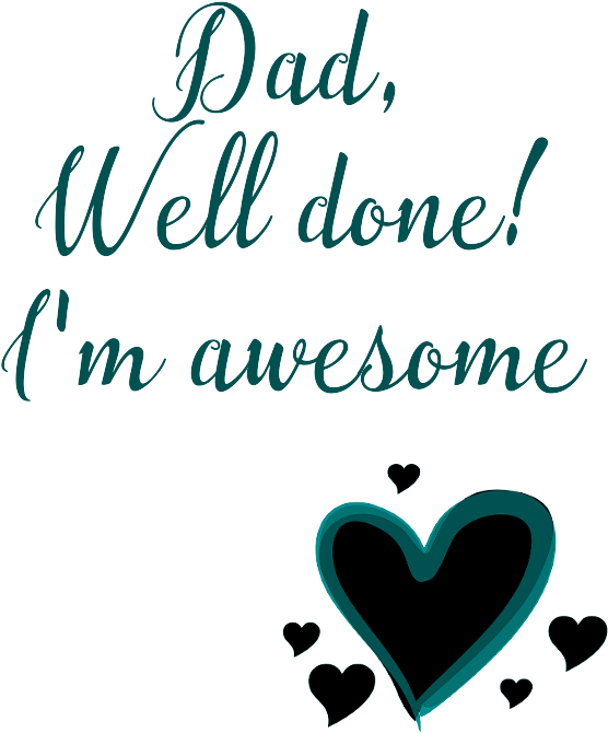 Dad, Well Done I'm Awesome - Love Large Tote Bag, Natural, Large (600x700), Png Download