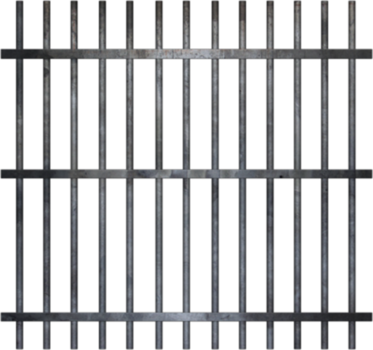 Jail Cell Bars Psd52403 - Jail Bars (740x694), Png Download