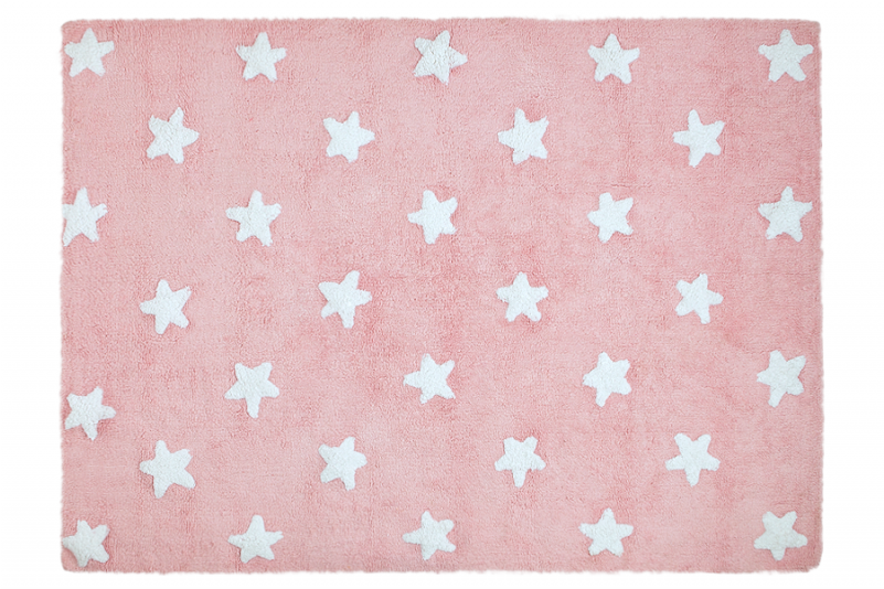 Lorena Canals Washable Rug (navy Stars/white) (800x800), Png Download