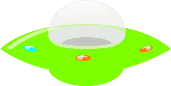 How To Set Use Green Ufo Svg Vector - Clip Art (600x304), Png Download