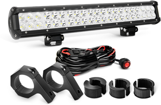 Nilight 20 Inch 126w Combo Led Light Bars & Off-road - Nilight 20 Inch 126w Spot Flood Combo Led Light Bars (570x570), Png Download
