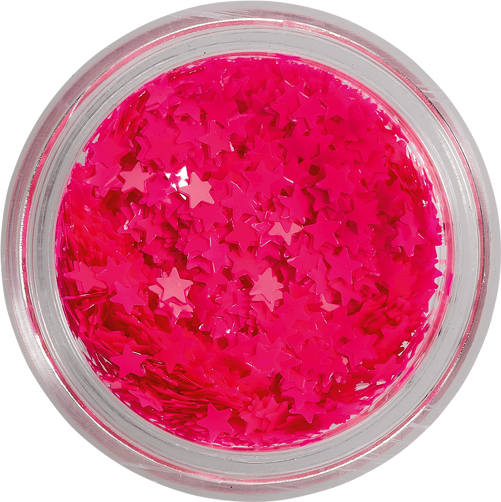 Neon Pink Stars - Peggy Sage Pailletten Nagel Neon Pink Star 149527 (1200x1353), Png Download