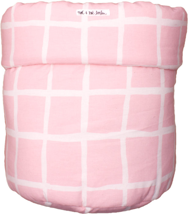 Storage Basket M - Noé&zoë Storage Basket 35 X 48 Cm, Rose Grid - (1024x1024), Png Download