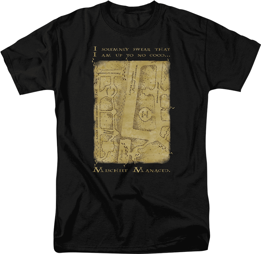 Harry Potter Marauders Map Interior T-shirt - Mortal Kombat X - Dragon Logo T-shirt Size Xxl (850x850), Png Download