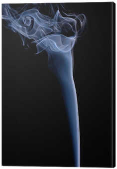 Smoke Or Steam Rising Against A Black Background Canvas - Canvas (400x400), Png Download