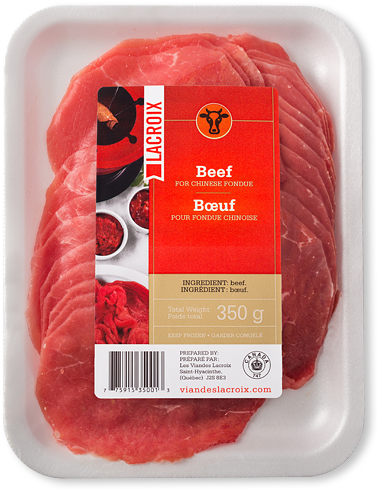 Thinly Sliced Beef - Viandes Lacroix (640x640), Png Download