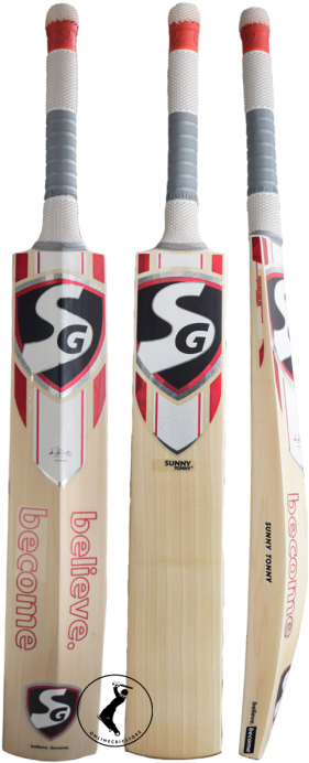 Sg Sunny Tonny English Willow Cricket Bat - Sg Sunny Gold English Willow Cricket Bat (285x700), Png Download