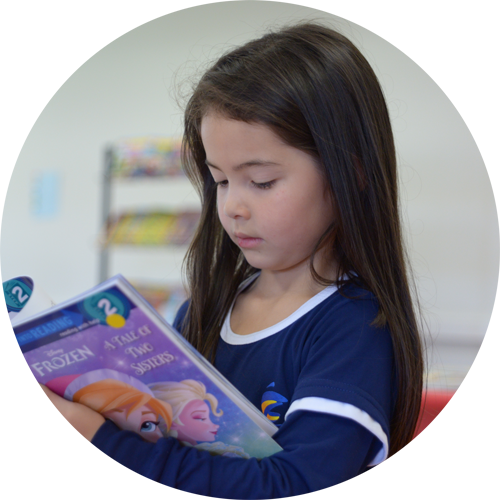 Reading - Girl (500x500), Png Download