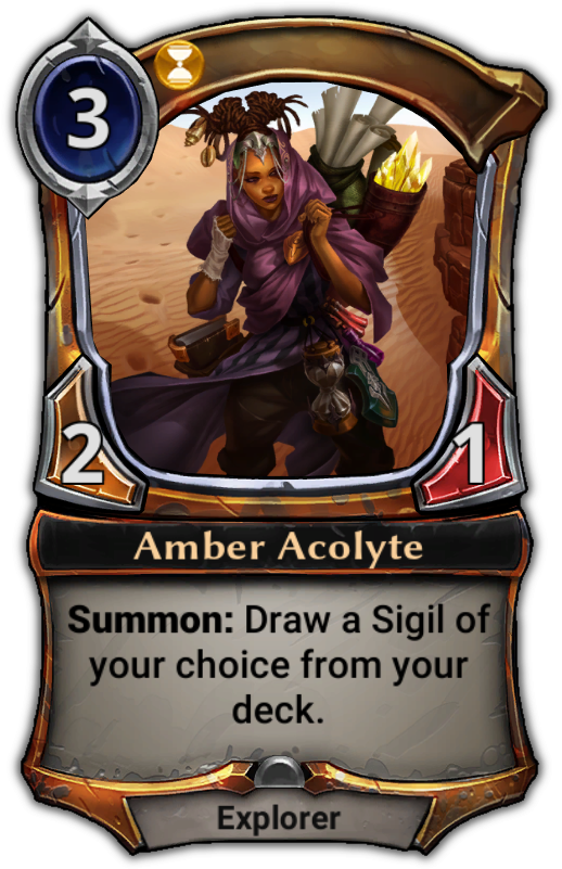 Amber Acolyte - Eternal Hall Of Lost Kings (529x801), Png Download