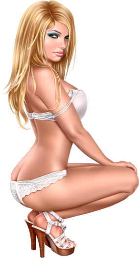 Sexy Cartoons, Nose Art, Comic Artist, Cartoon Art, - Girl Sexy Art Png (284x525), Png Download