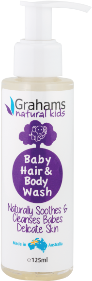 Graham's Natural Baby Hair & Body Wash 125ml - Hair (600x600), Png Download