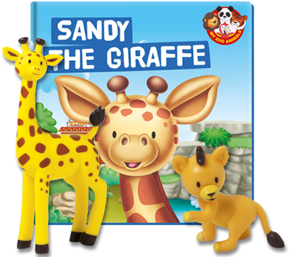 Sandy The Giraffe - My Zoo Animals Issue (417x362), Png Download