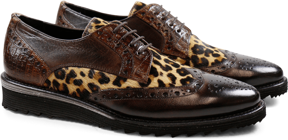 Derby Shoes Amy 5 Classic Dark Brown Hair On Leo Beige - Derbies Melvin & Hamilton Amy 5 Classic Dark Brown (1024x1024), Png Download