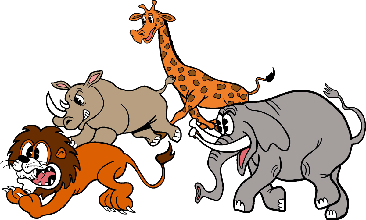 Escape From Central Park - Animals Escaping From The Zoo Clipart (1200x722), Png Download