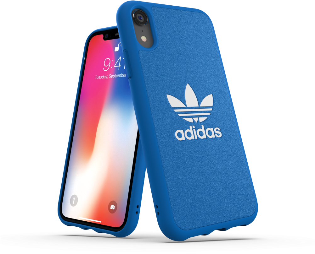 Adidas Or Moulded Case Basic For Iphone Bluebird White - Adidas Iphone Xs Max (1000x1000), Png Download