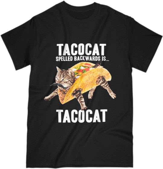 Tacocat Spelled Backwards Taco Cat Graphic T-shirt - Let's Make America Smart Again (600x600), Png Download