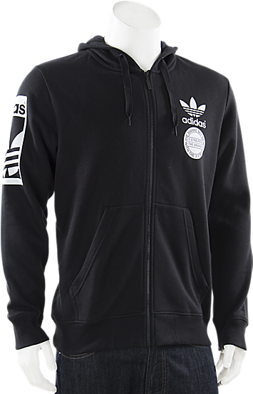 adidas black zip up