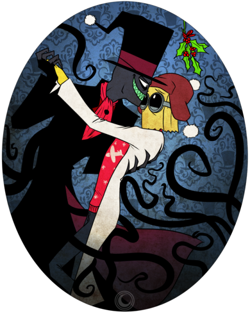 Redmoondragon-art - Villainous Comic Christmas (500x628), Png Download