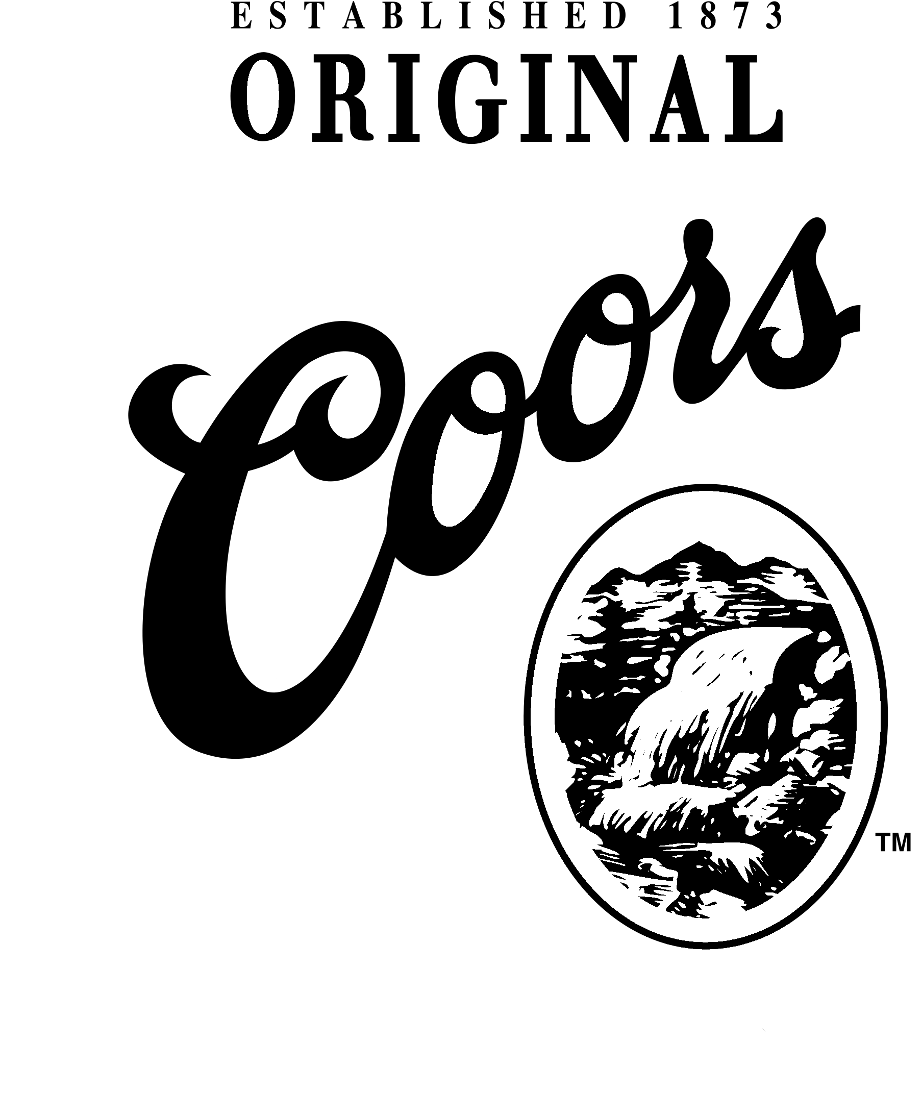 Coors Logo Black And White - Coors Brewery Tour (2400x2400), Png Download