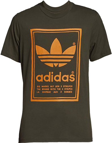Vintage Adidas T Shirt Brown (500x500), Png Download