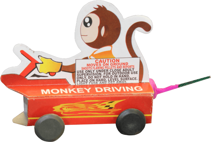 Monkey Driving Car - Car (700x499), Png Download
