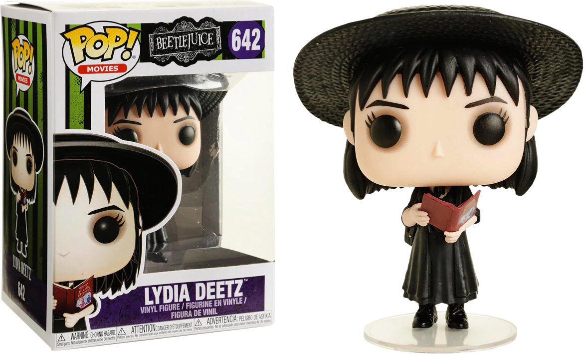 Lydia With Handbook Pop Vinyl Figure - Lydia Deetz Funko Pop (768x464), Png Download