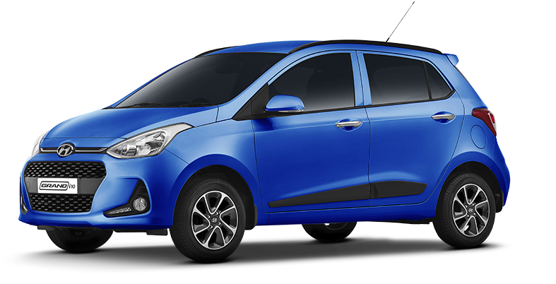 Blue Hyundai Transparent Background Png - Grand I10 Sportz 2018 (1024x462), Png Download