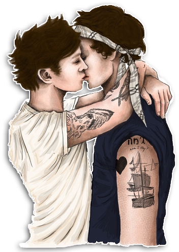 Larry Stylinson Tumblr Background (500x507), Png Download