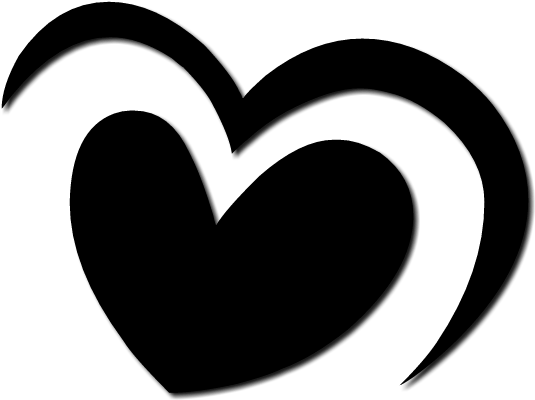New Black Heart Png - Portable Network Graphics (1024x768), Png Download