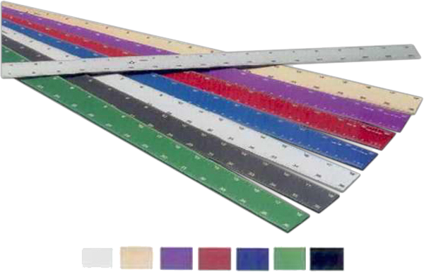 36" Aluminum Yardstick With Center-finding Back - Floor (600x385), Png Download