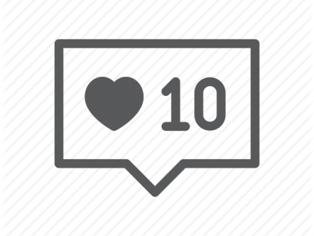 Instagram Heart Png Transparent Images - Instagram Heart Icon Transparent (640x480), Png Download
