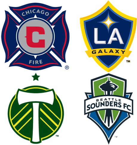Emeryville, Ca The Chicago Fire, La Galaxy, Portland - Chicago Fire Fc Logo (462x494), Png Download