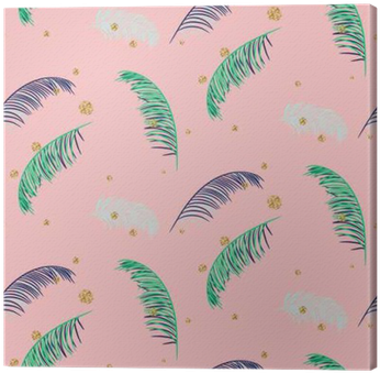 Green Blue Banana Palm Leaves Seamless Vector Pattern - Banana (400x400), Png Download