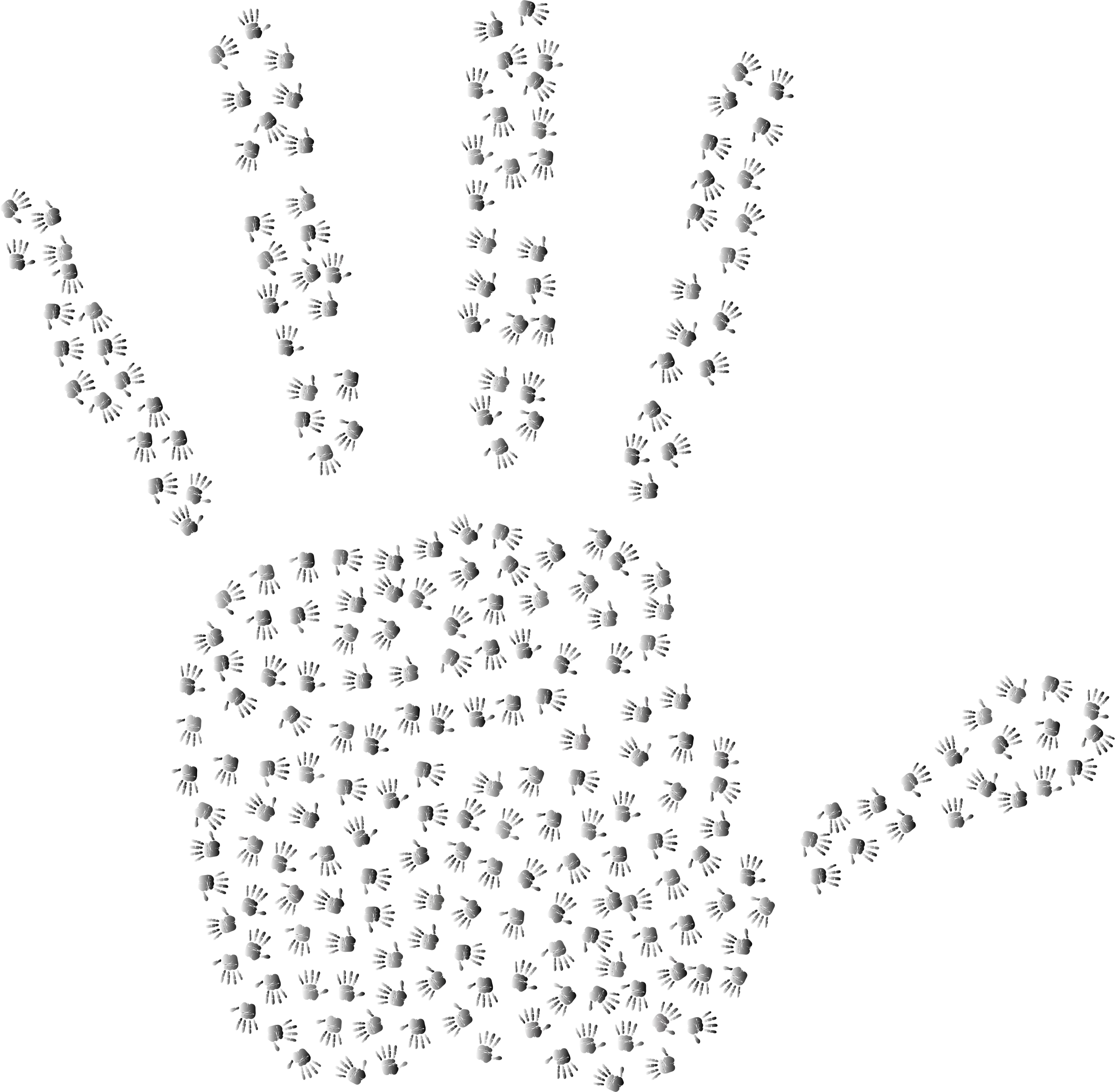 This Free Icons Png Design Of Prismatic Handprint Fractal (2308x2260), Png Download