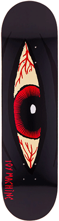 Toy Machine Sect Eye Bloodshot Deck - Toy Machine Bloodshot Skateboard Deck - 8.125" (450x450), Png Download