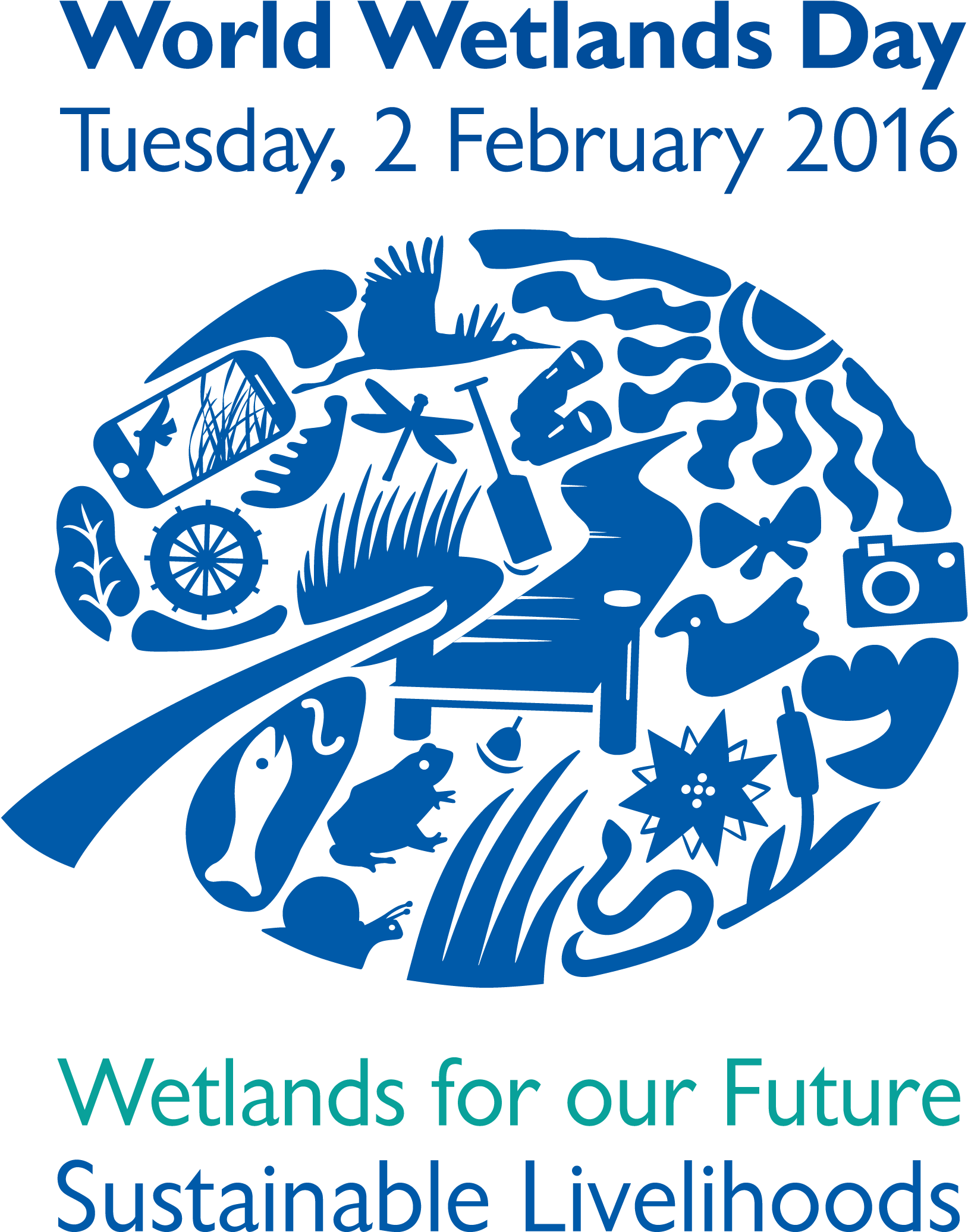 Wwd16 Logo Verti - World Wetlands Day Logo (2166x2491), Png Download