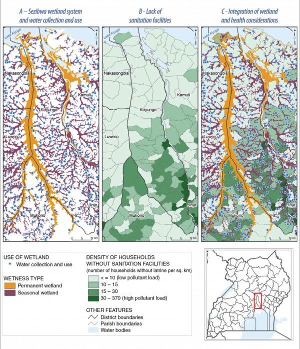 Linking Wetlands And Sanitation In The Sezibwa Wetland - Uganda In Wetlands (600x697), Png Download