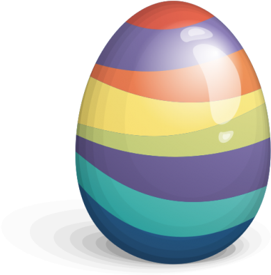 Colorful Easter Eggs Photos Png Images - Rainbow Easter Egg Transparent (400x400), Png Download
