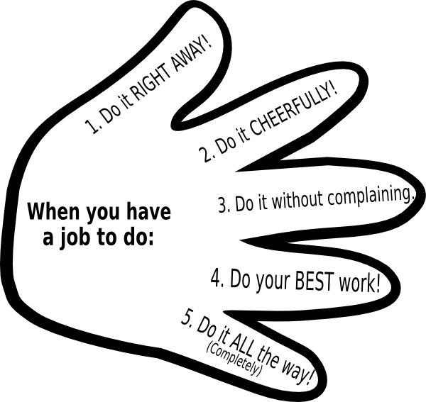 Child Handprint Black/white With Text Clip Art At Clker - Poster On Blood Donation (600x567), Png Download