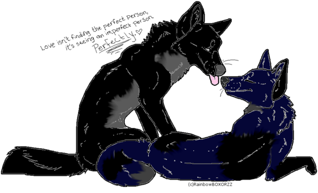 Free Wolf Couple Lineart By Rainbowboxorzz-d2xyvzc - Animal Jam Clans (640x381), Png Download