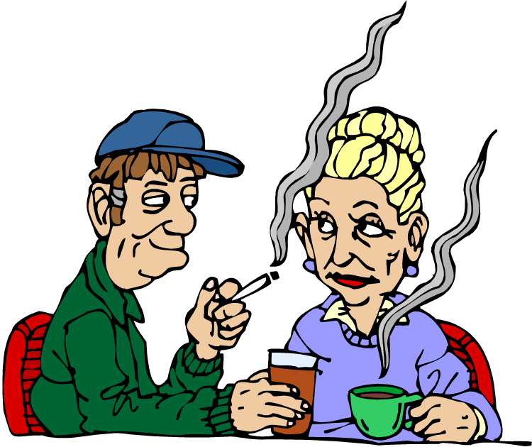 'getting To Know You' Stages - Smoking And Drinking Clipart (750x630), Png Download