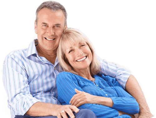 Old Couple Smiling Orthodontics Dentists In Parker, - Smiling Pensioners (500x379), Png Download