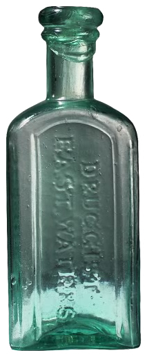 Fess Open Pontil Medicine Bottle Milwaukee - Old Medicine Bottles Png (600x600), Png Download