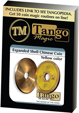 Expanded Shell Chinese Coin Made In Brass By Tango - Scotch And Soda Zaubertrick (400x400), Png Download