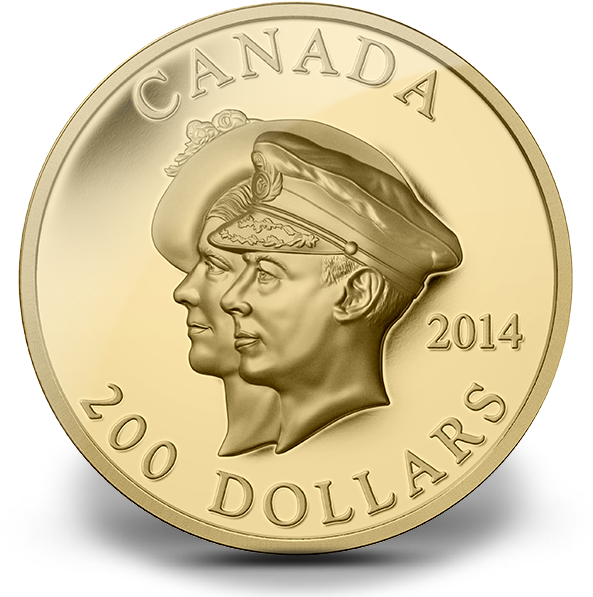 Canada 2014 75th Anniversary Of The First Royal Visit - 2014 $25 75th Anniversary Of The First Royal Visit (640x612), Png Download