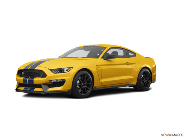 New Car 2018 Ford Mustang Shelby Gt350 - Challenger With Yellow Brake Calipers (640x480), Png Download